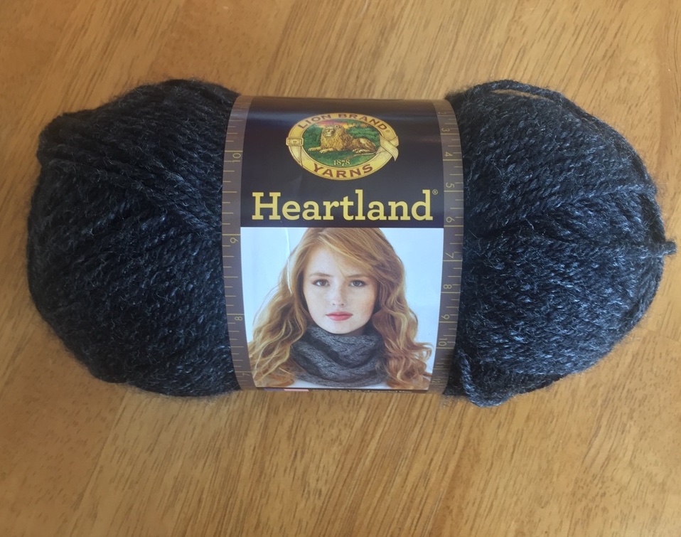 Lion Brand Heartland yarn in "Black Canyon"