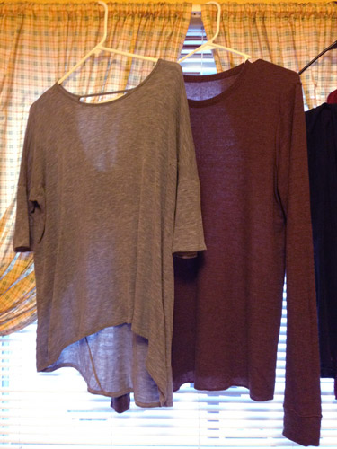 Fixing shrunken clothing: hang the clothing to dry